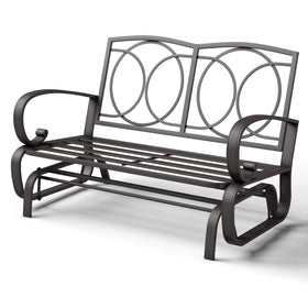 Giantex thick padded seat cushions enhance comfort during sunny days.