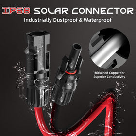 Gibbab red and black parallel wires simplify setup and prevent tangling.