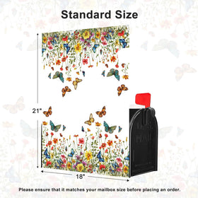 GICDSU colorful flowers and butterflies pattern brightens outdoor space.