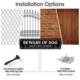 GicnKeuz versatile indoor/outdoor sign with fade-resistant lettering