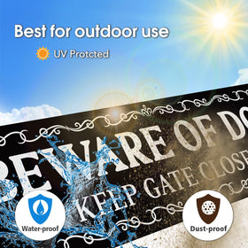 GicnKeuz weatherproof aluminum finish resists rust and fading
