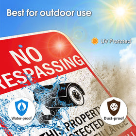 GicnKeuz outdoor indoor use sign withstands weather while staying legible.