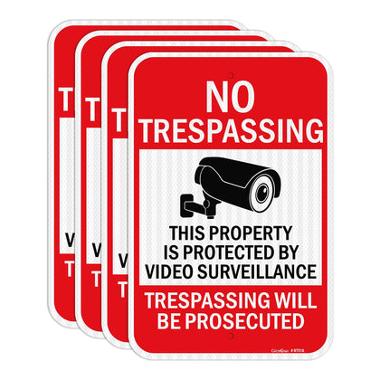 GicnKeuz private-property no trespassing sign 18x12 offers high visibility for property protection.