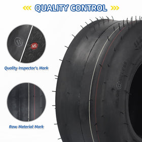 GICOOL tubeless tire side view supports smooth, steady mowing.
