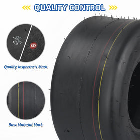 GICOOL 11x6-00-5 tubeless tire top view suitable for compact garden tractors