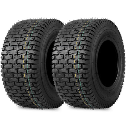 GICOOL 16x6.50-8 tubeless tire side view for stable lawn maintenance.