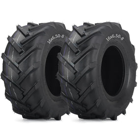 GICOOL 16x6.50-8 tubeless tire ready for lawn machines, offering durable puncture resistance.