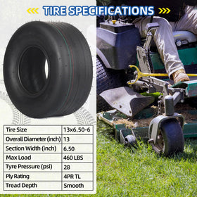 GICOOL 2-pack tubeless tires ready for installation on compatible equipment