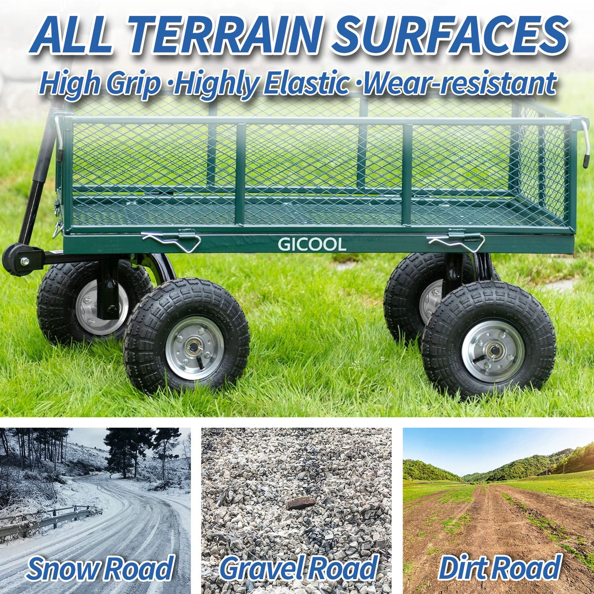 GICOOL steel rims image conveys high-load capacity and durability.