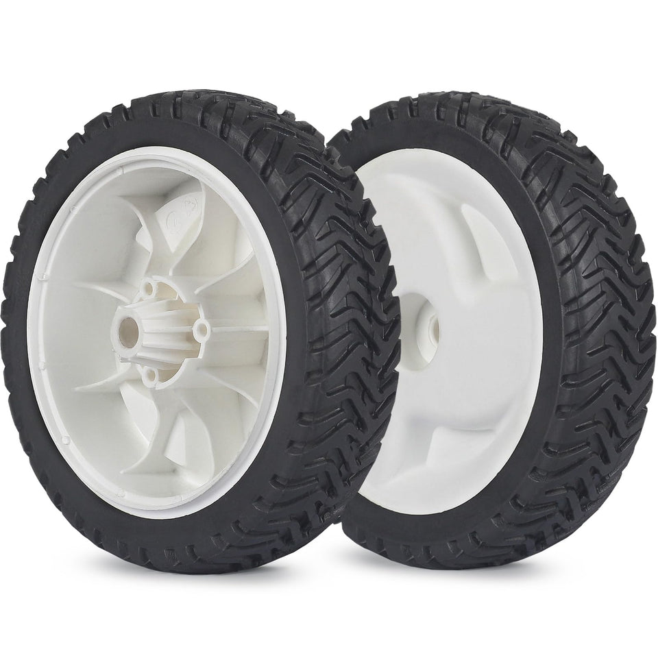 GICOOL 8-inch front/rear non-drive wheels for Toro mowers improve steering on uneven ground.