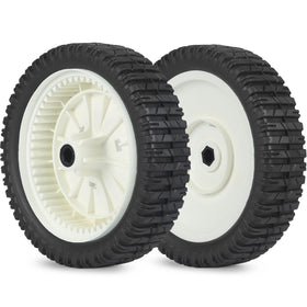 GICOOL 8-inch front wheel replacement for easy mower maneuverability.