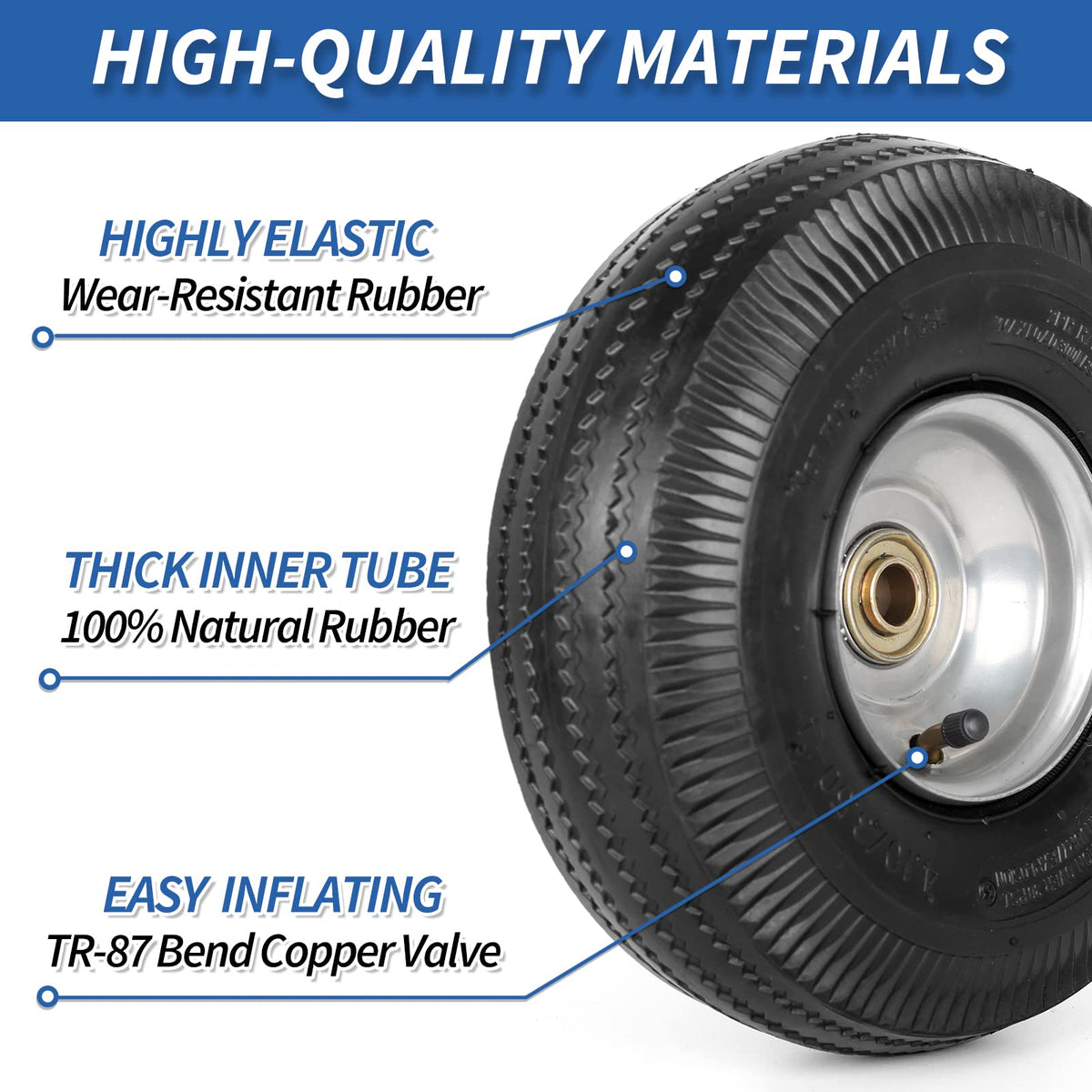 GICOOL 5/8-inch axle bore hole enables broad rim compatibility.