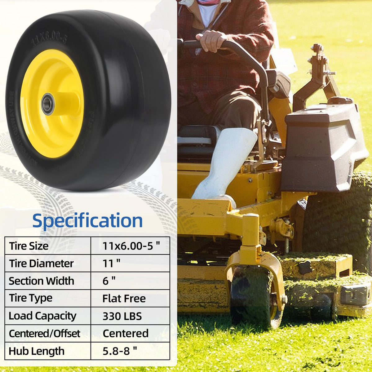 GICOOL centered hub from 5.8 to 8 inches for flexible installation.