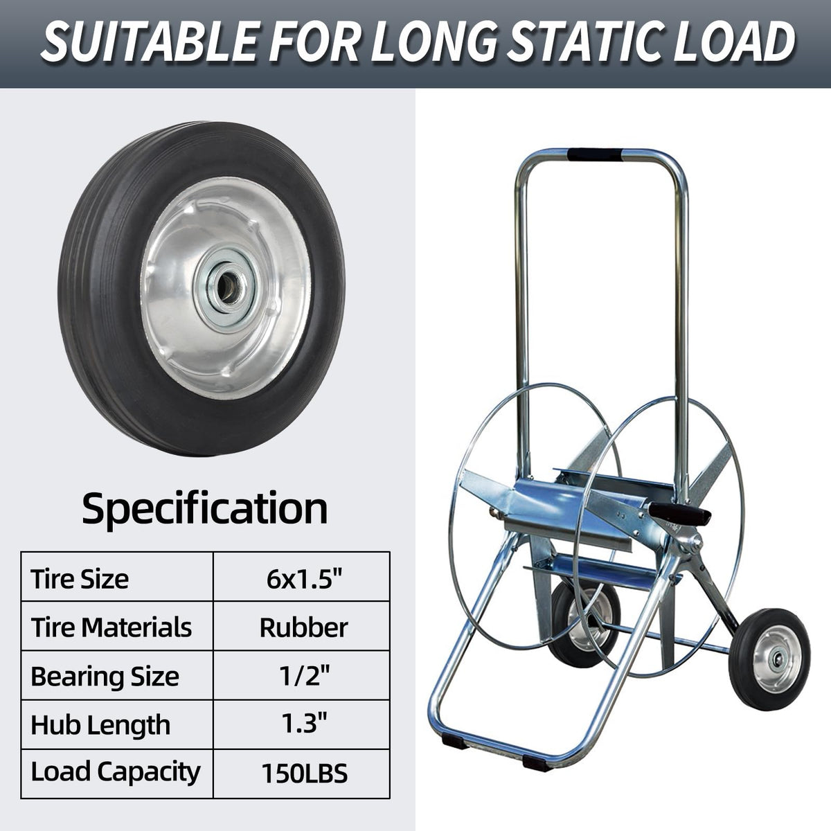 GICool centered hub one point three inch balancing load and stability.