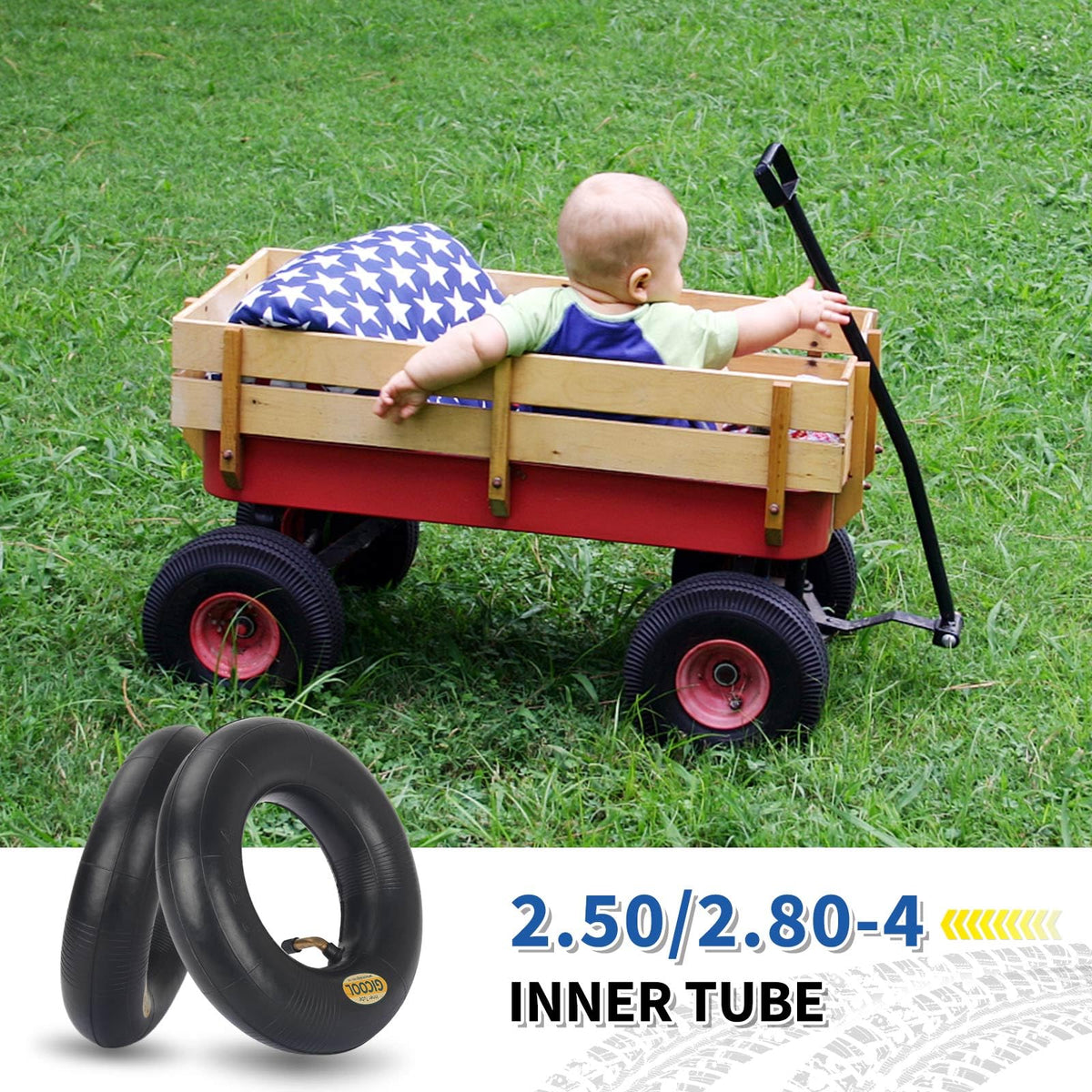 GICOOL fits 8.5-inch tires for wheelbarrows to go-karts.