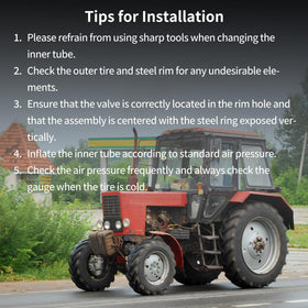 GICOOL farm-grade tubes fit 18-19 inch rims