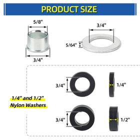 GICOOL flanged bearing sleeves ensuring secure fit and stable rotation.