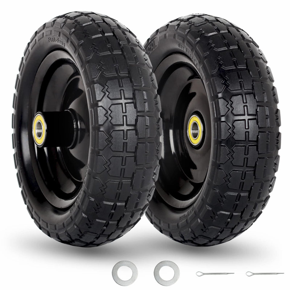 GICOOL 10in flat-free tire for long-lasting cart mobility