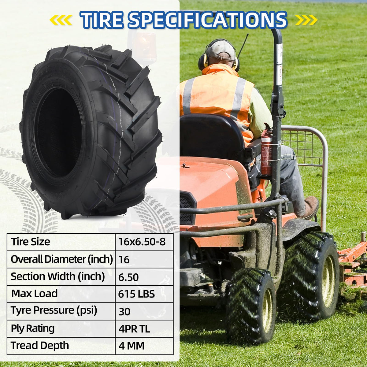 GICOOL four-ply construction increases durability against yard debris.