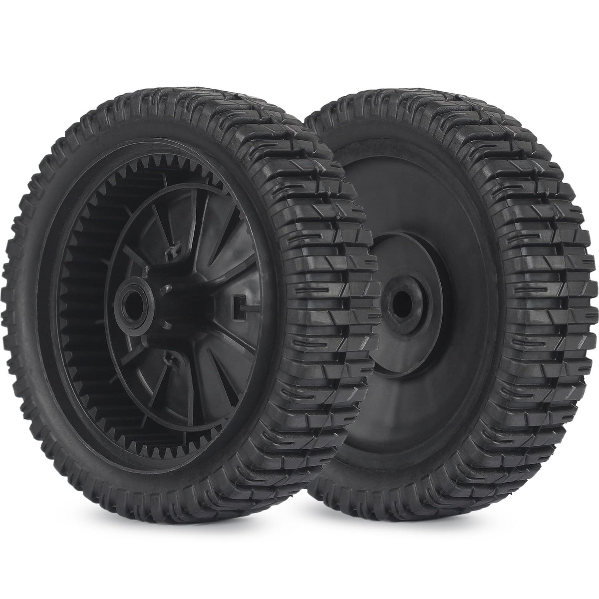 GICOOL 8-inch front wheels pack 2 replace worn Craftsman and MTD parts.