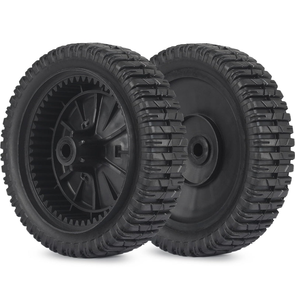 GICOOL 8-inch front wheels pack 2 replace worn Craftsman and MTD parts.