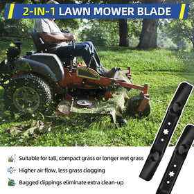 GICOOL high-lift mulching blade optimized for 54-inch decks