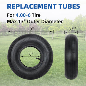 GICOOL inner tube in natural rubber highlighting durability for garden carts.