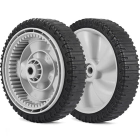 GICOOL 8-inch lawn mower wheel side view enhances stability during mowing