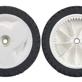 GICOOL pack of 2 wheels offers ready-to-install replacement for lawn care.