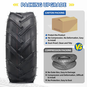 GICOOL 13x5-6 tubeless tire ships separately when ordering multiple items