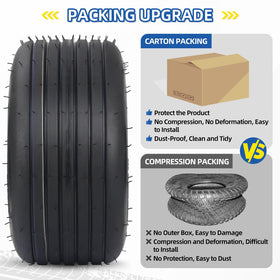 Package-ready GICOOL tubeless tires for easy replacement