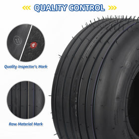 GICOOL riding lawnmower tire showing straight rib tread for reliable traction