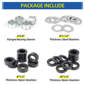 GICOOL galvanized steel washers resist rust for outdoor wheelbarrow use.