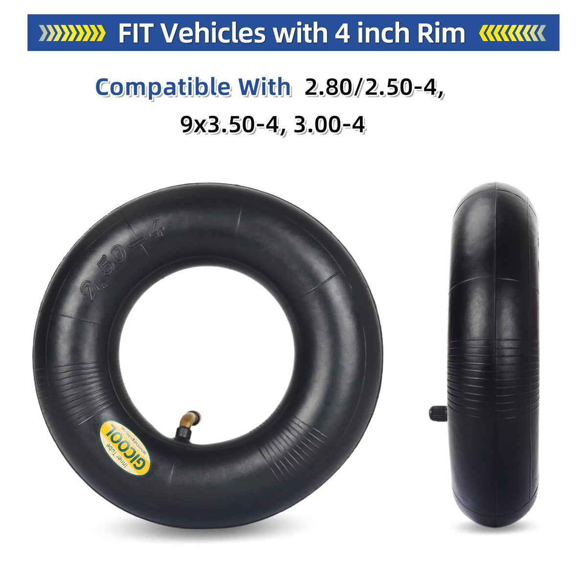 GICOOL TR87 valve stem close-up for robust inflation.