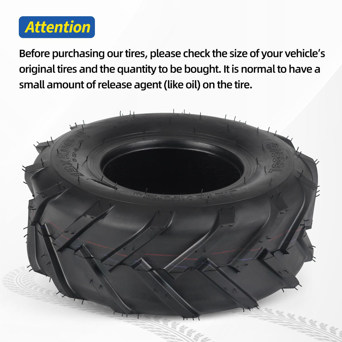 GICOOL 13x5-6 fits lawn tractors and garden equipment
