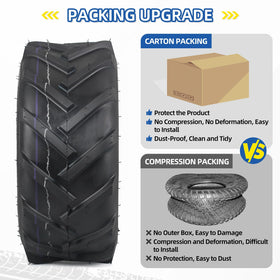 GICOOL two-pack tubeless tires for quick replacement on compatible equipment.