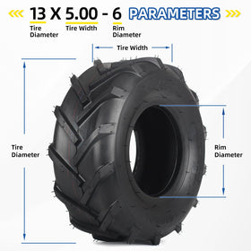 GICOOL two-ply design resists wear and cracking on 13x5-6 tires