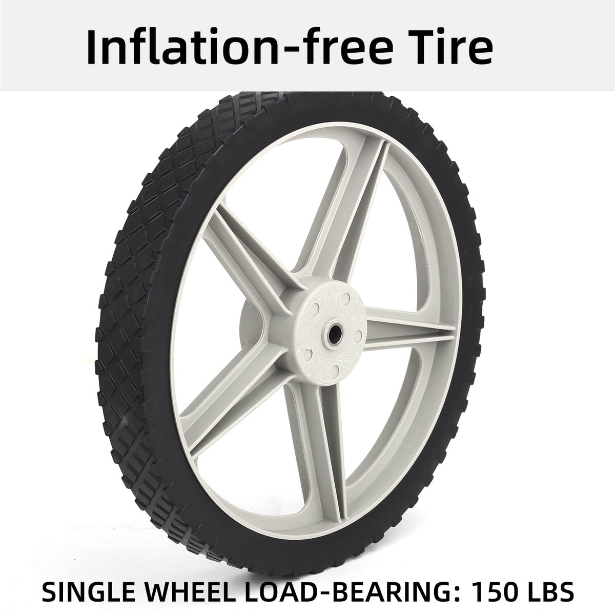 GICOOL universal-fit wheels ideal for mowers and DIY carts