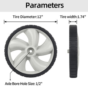 GICOOL universal rear wheel for common lawn mowers with stable performance
