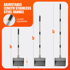 GIFANK 3-in-1 scoop and rake design for efficient coop maintenance