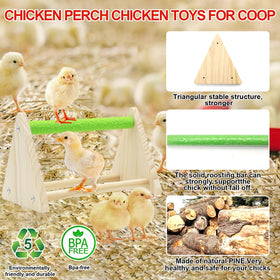 GIFANK chick perch set provides safe, elevated roosting for growing chicks