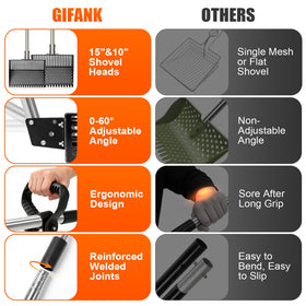 GIFANK multiuse scoop doubles as beach and yard sifter
