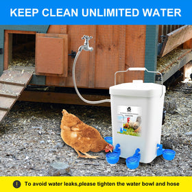 GIFANK waterer with floating ball demonstrates automatic level control for consistent water.