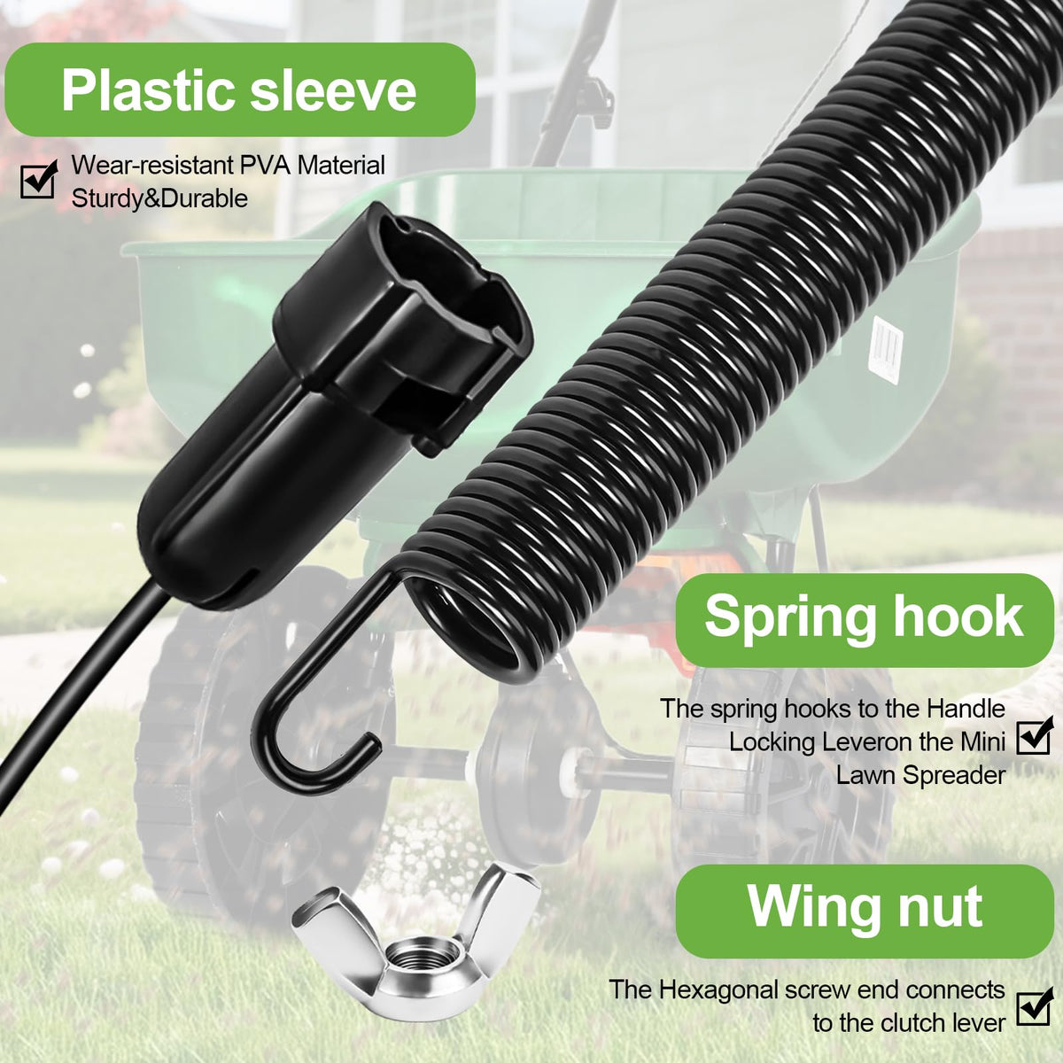 Gifeerory cable with M6 screw included for secure install