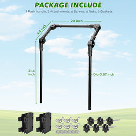 Gifeerory wide adjustment accommodates different wagon widths.