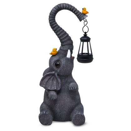 Gift Boutique elephant lantern outdoor light, illuminating patios with warm glow