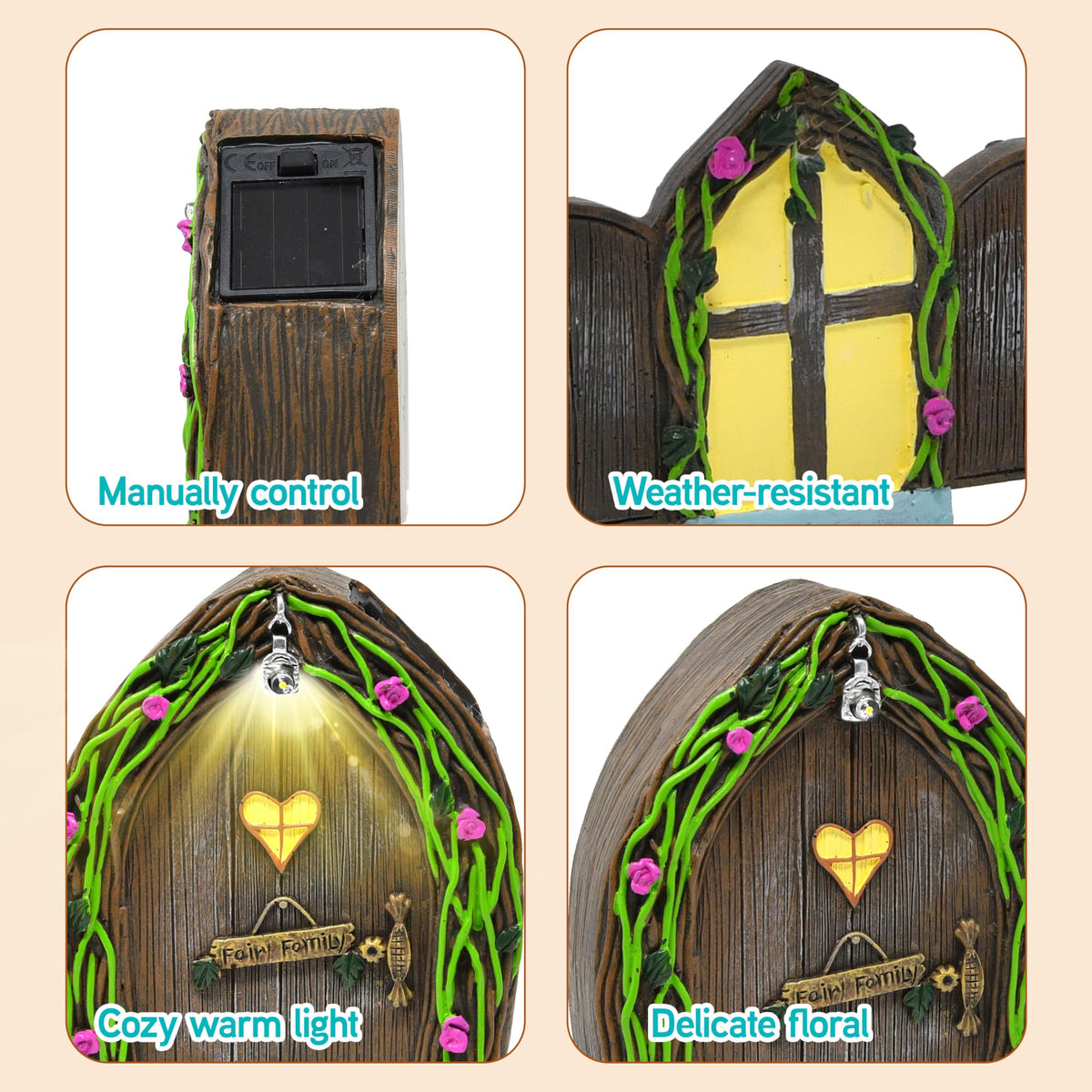Gift Boutique resin outdoor decor resists weather for lasting use.