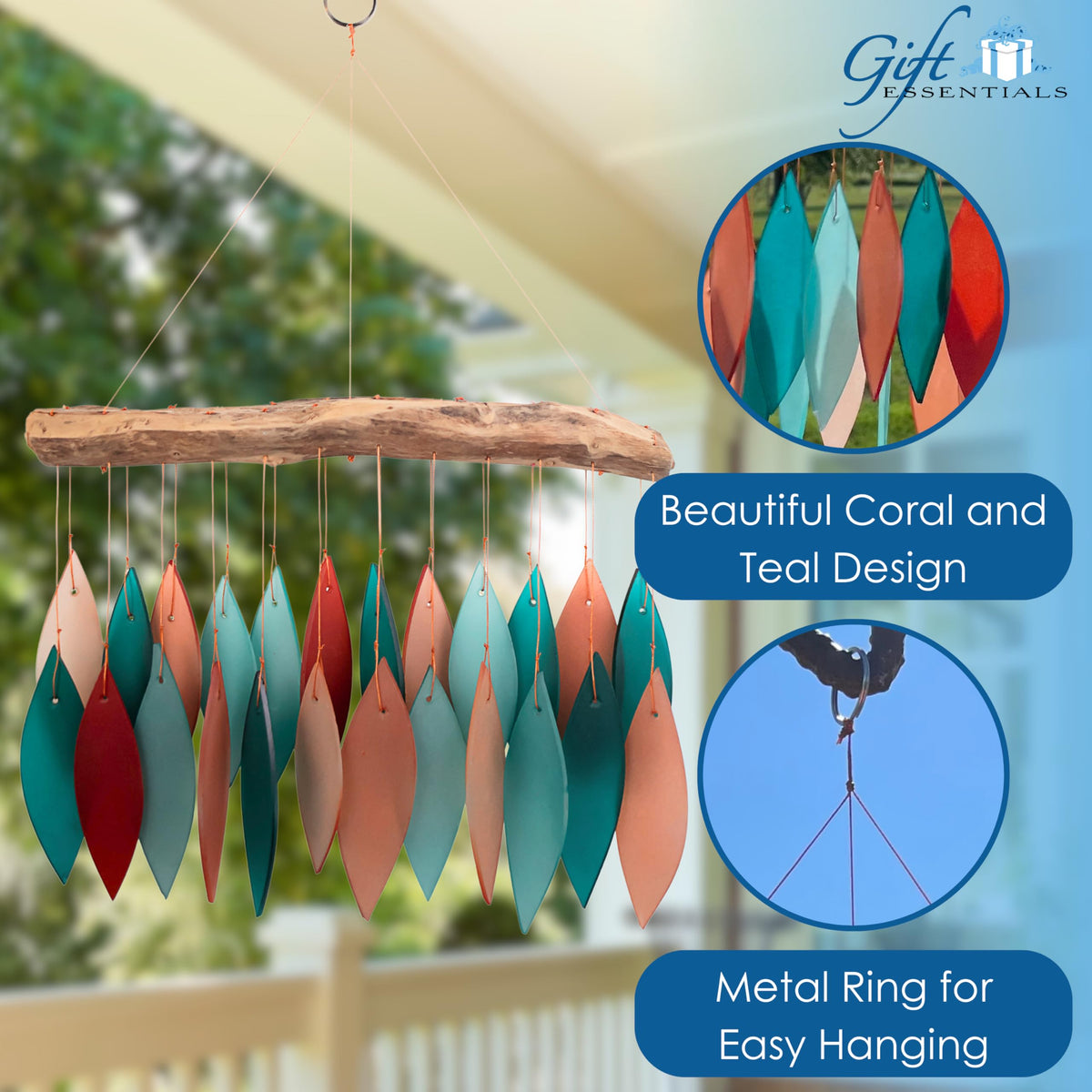 Gift Essentials sandblasted glass with bright colors creates a lively ambiance.
