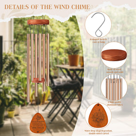 Gift4U engraved blessings mom chime with heartfelt message