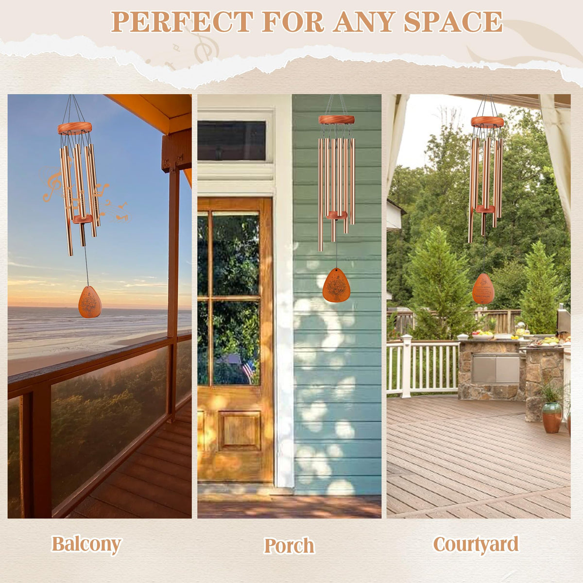 Gift4U hanging chimes for living room decor and calm ambiance